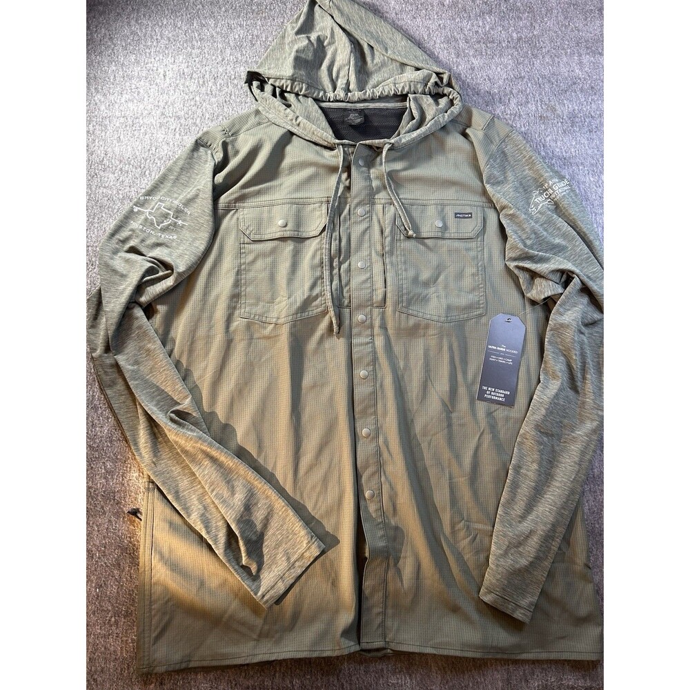 NEW Anetik Hoodie Men Sz XL Ultralight Outdoor Tech Hoodie Shirt Vint Green - Picture 3 of 11